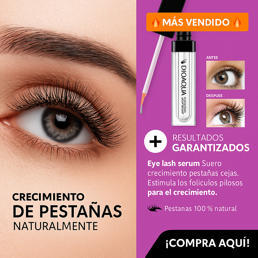 (Oferta 2x1) Bioaqua tratamiento crecimiento pestañas y cejas natural en 7 dias | Pago contra entrega y envió totalmente gratis en GUATEMALA!