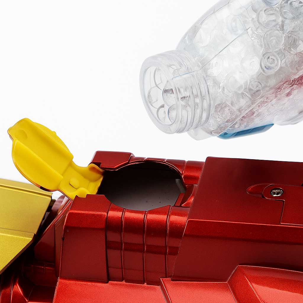 🦾 Pistola Juguete Iron Man – Guantelete Lanzador de Bolas de Hidrogel... Pago contra entrega y envió gratis en Panamá...