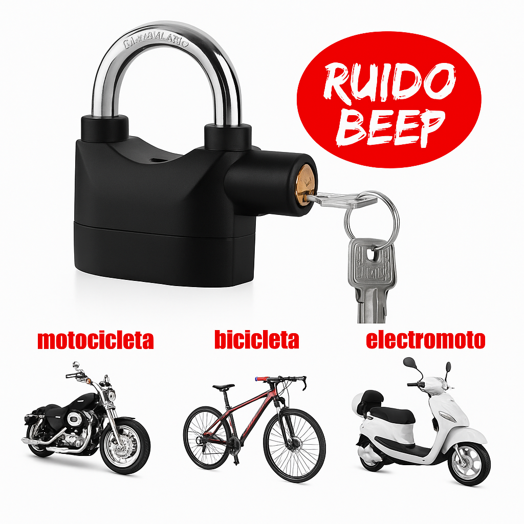 Oferta 2x 1 Candado De Seguridad Inalámbrico con alarma....Pago contra entrega y envió gratis en GUATEMALA....