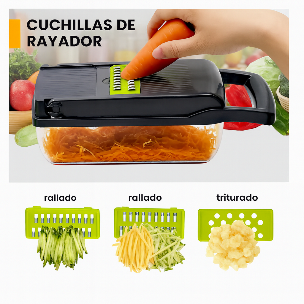 🥕 Picador de Verduras Multifuncional Welsteepse – Corta, Rebana y Ahorra Tiempo!!! Pago contra entrega y envió gratis en Guatemala....