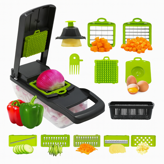 🥕 Picador de Verduras Multifuncional Welsteepse – Corta, Rebana y Ahorra Tiempo!!! Pago contra entrega y envió gratis en Guatemala....