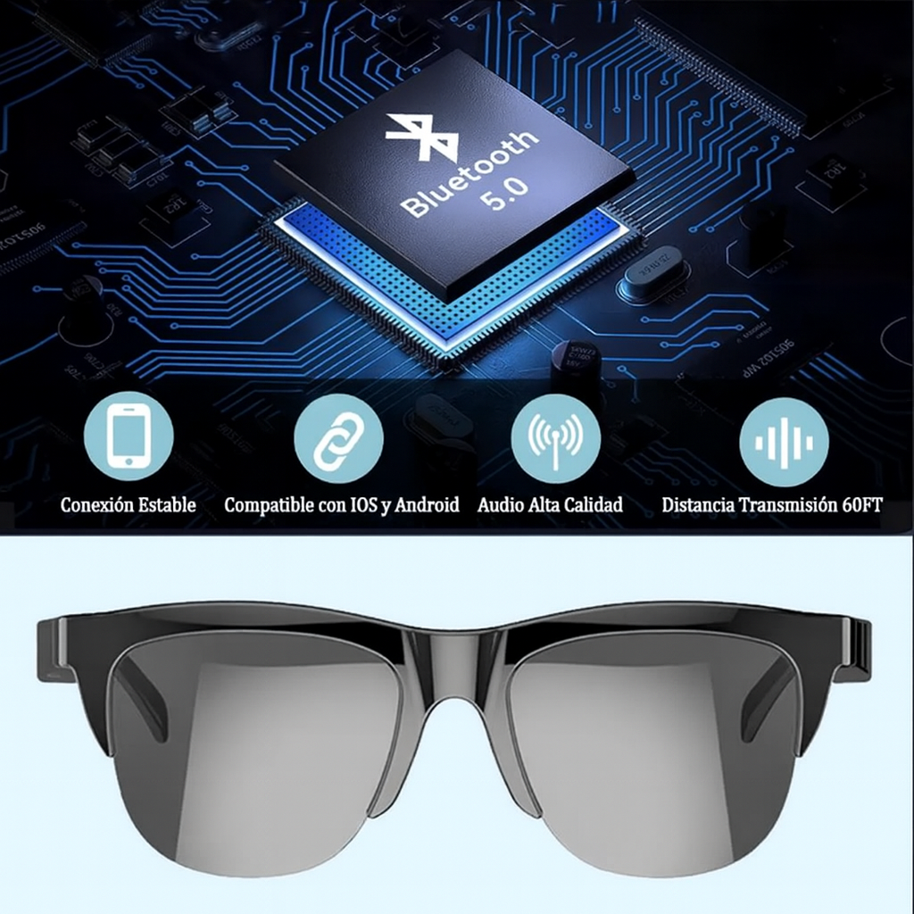 OFERTA 2X1 PIDE 1 TE REGALAN OTRA UNIDAD LENTES CON AUDIO BLUETOOTH!!! PAGO CONTRA ENTREGA Y ENVIÓ GRATIS EN GUATEMALA....