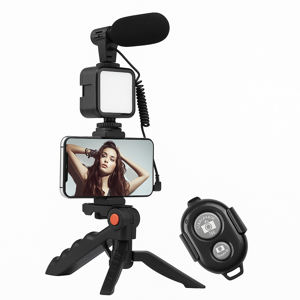 EGT® KIT CREACIÓN DE CONTENIDO ORIGINAL IMPORTADO EEUU (ULTIMA VERSION CON IA) + LUZ LED DE REGALO