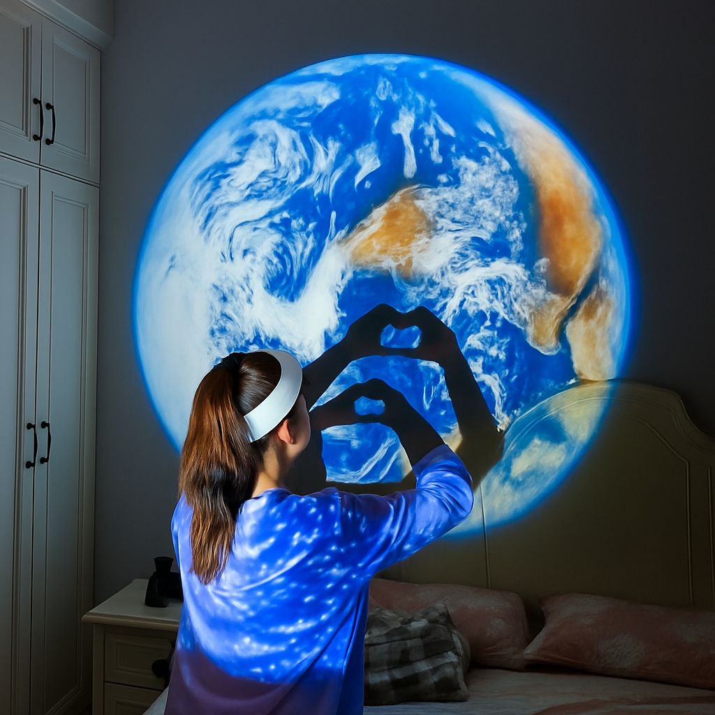 🌙 Luz de proyección con carga USB Star Projector... Pago contra entrega y envió gratis en Guatemala...