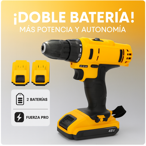 Taladro profesional Importado doble batería!!! Pago contra entrega y envió gratis en GUATEMALA!!!!
