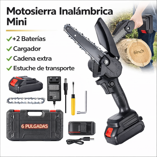 🔋 Mini Motosierra ORIGINAL Doble Batería Inalámbrica 48V... Pago contra entrega y envió gratis en Guatemala....