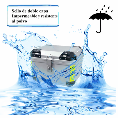 🏍️ Baúl Trasero para Moto 45L con Respaldo Acolchado... Pago contra entrega y envió gratis en Guatemala!!!!