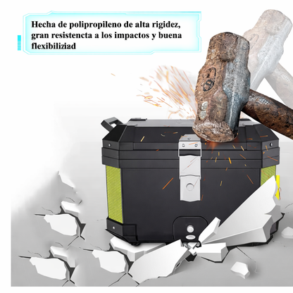 🏍️ Baúl Trasero para Moto 45L con Respaldo Acolchado... Pago contra entrega y envió gratis en Guatemala!!!!