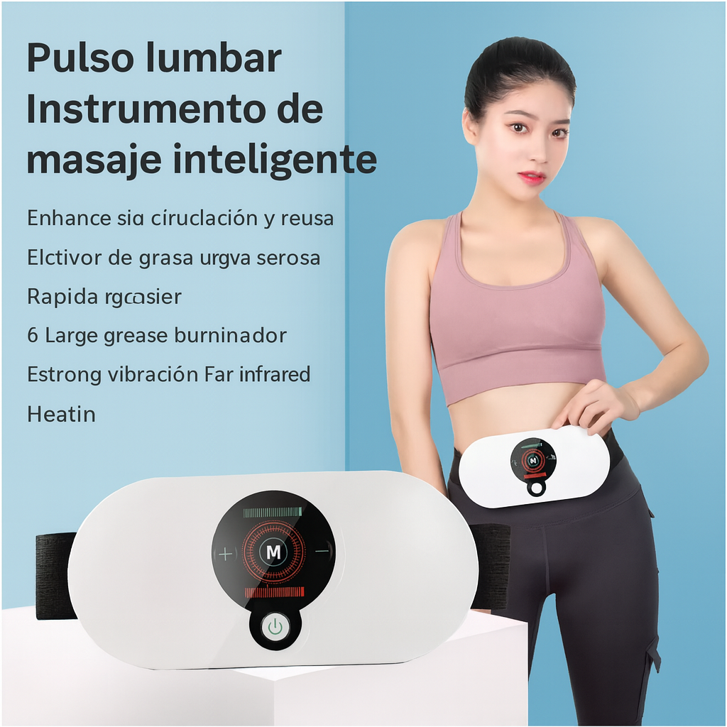 🏋️♂️ Cinturón Eléctrico Para Adelgazar el Abdomen – 1.2V (Blanco)... Pago contra entrega y envio gratis en Guatemala....