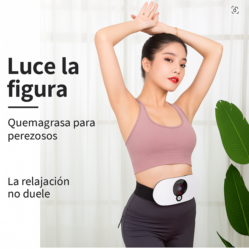 🏋️♂️ Cinturón Eléctrico Para Adelgazar el Abdomen – 1.2V (Blanco)... Pago contra entrega y envio gratis en Guatemala....