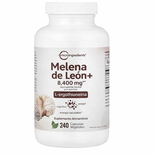🧠 Microingredients® Lion’s Mane  (ORIGINAL 100%)+ L-Ergotioneína – Micro Ingredients....Pago contra entrega y envió gratis en Guatemala.....