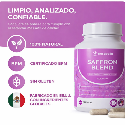🌿 Rosabella – Mezcla de Azafrán | 60 Cápsulas.... Pago contra entrega y envió gratis en Guatemala!!!!