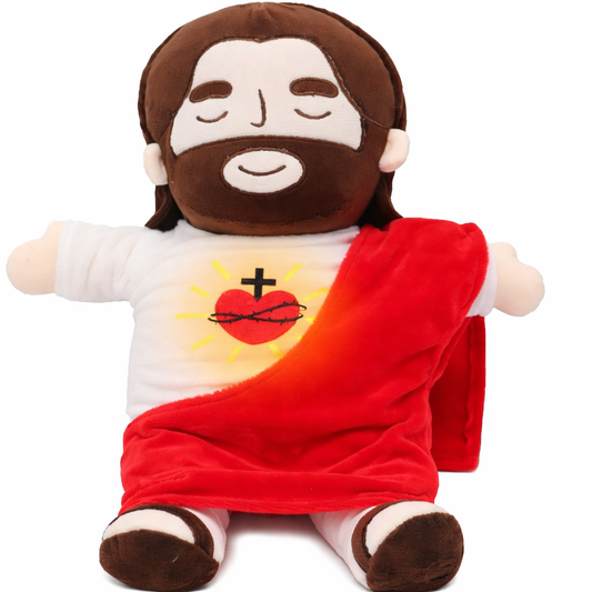 ✨ Muñeco Jesús Respira – Peluche Religioso con Luz, Música y Movimiento!!! Pago contra entrega y envió gratis en GUATEMALA!!!!!