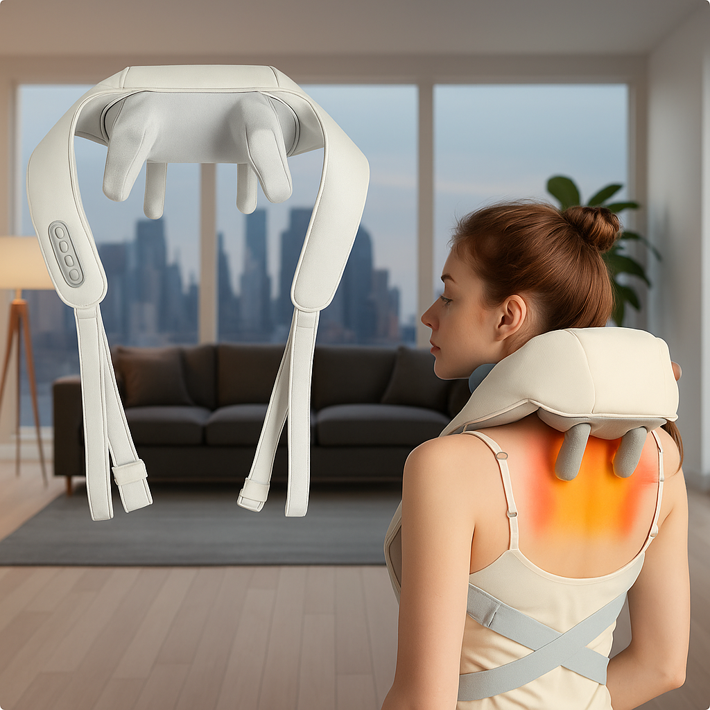 MASAJEADOR DE ESPALDA 4D MEJORADO... PAGO CONTRA ENTREGA Y ENVIO GRATIS EN GUATEMALA!!!!