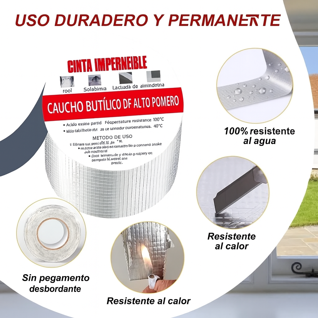 Cinta impermeable original (la mas fuerte del mercado) a prueba de agua... Pago contra entrega y envió gratis en Guatemala........