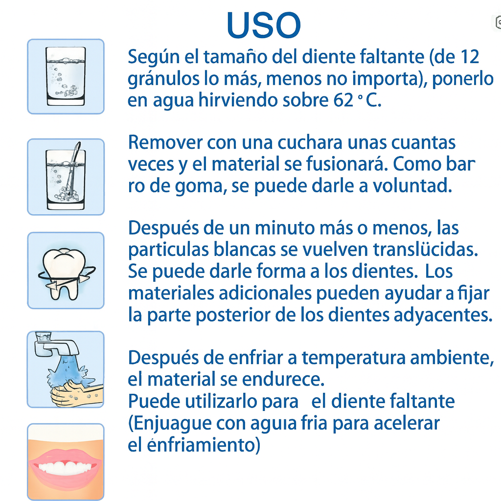 Masilla reparacion dental | Producto original, natural e importado.... Pago contra entrega y envió gratis en Guatemala!!!!