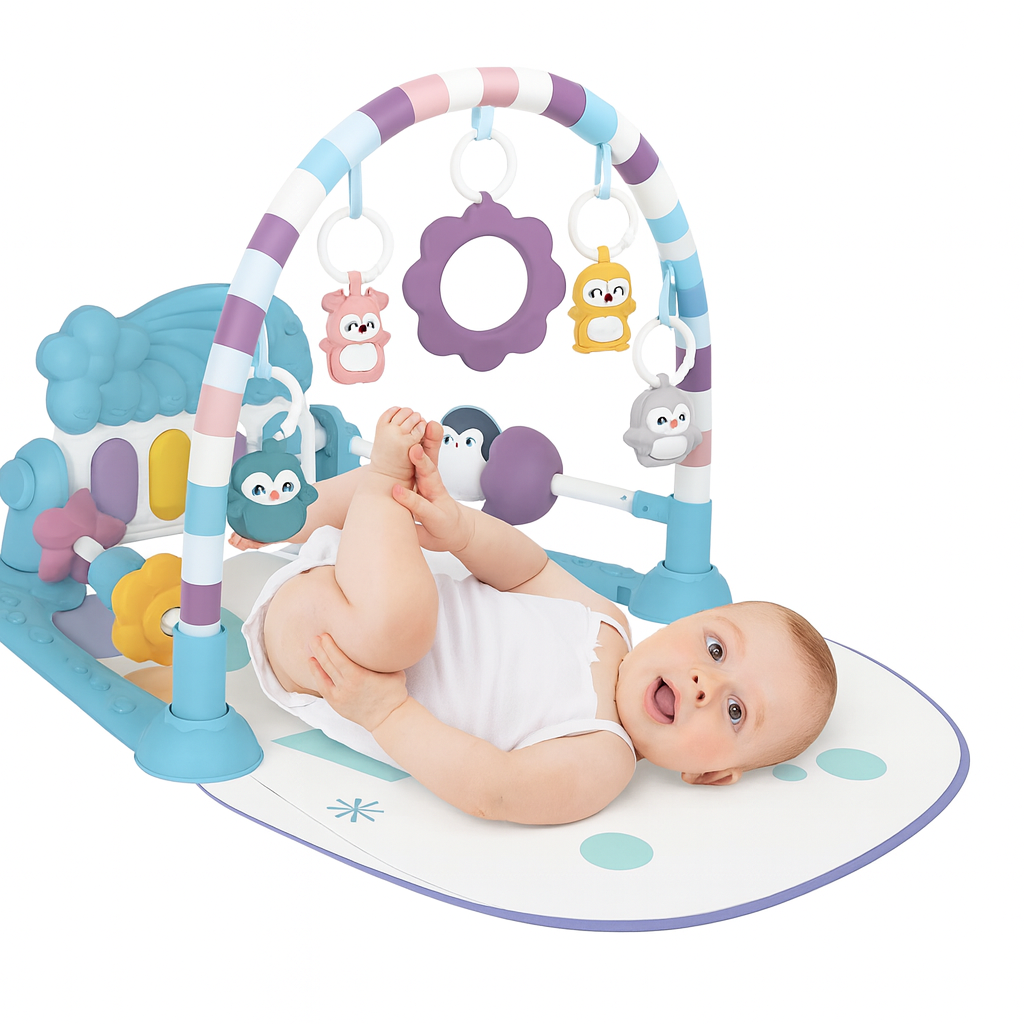 🐥 Gymnasio Para Bebé Vivakids Multifuncional + Mordedor de Silicona en Forma de Pato... Pago contra entrega y envió gratis en GUATEMALA....