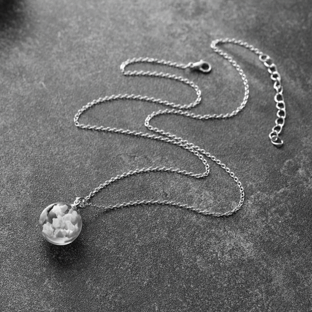 Collar Cielo con piedra preciosa adentro importada... Pago contra entrega y envió gratis en Guatemala...