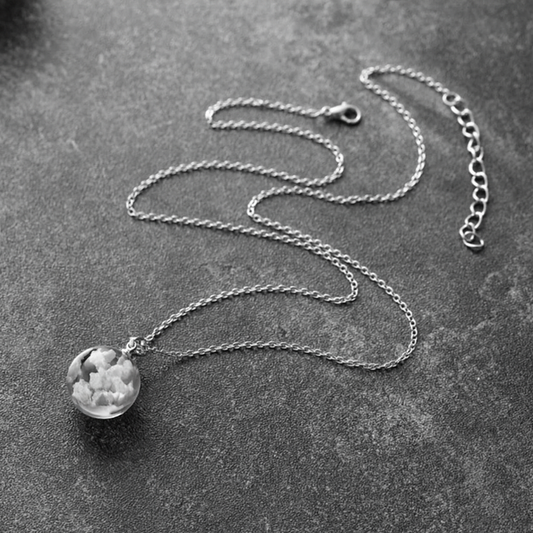 Collar Cielo con piedra preciosa adentro importada... Pago contra entrega y envió gratis en Guatemala...