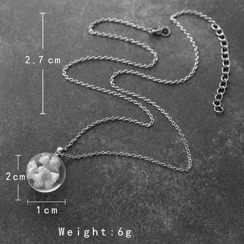 Collar Cielo con piedra preciosa adentro importada... Pago contra entrega y envió gratis en Guatemala...