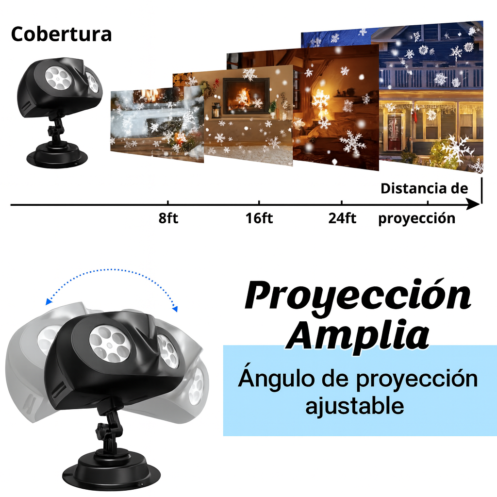 (OFERTA 2x1) PROYECTOR VINOCULAR SNOWFLAKE ORIGINAL...PAGO CONTRA ENTREGA Y ENVIÓ GRATIS EN GUATEMALA.....
