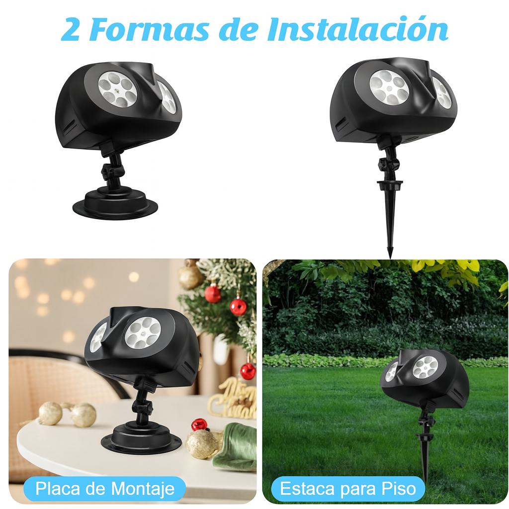 (OFERTA 2x1) PROYECTOR VINOCULAR SNOWFLAKE ORIGINAL...PAGO CONTRA ENTREGA Y ENVIÓ GRATIS EN GUATEMALA.....