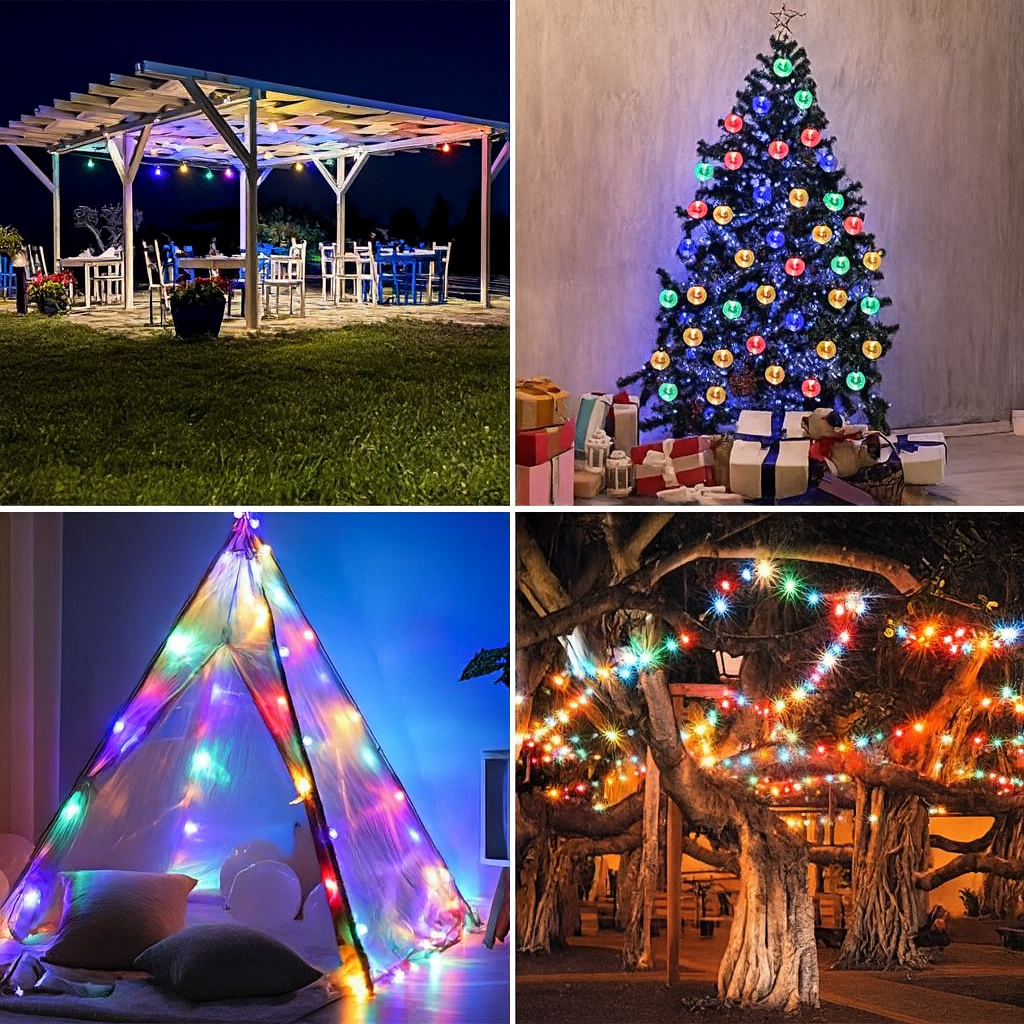 (5 metros) SERIE DE LUCES SOLARES AMARILLAS ORIGINALES... Pago contra entrega y envió totalmente gratis Guatemala....