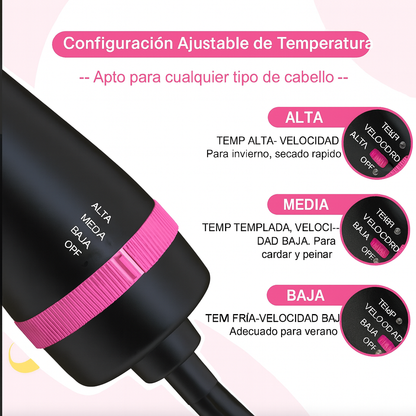 (Oferta 2x1) Lizzu®  Cepillo 3 en 1 original Alisa, encrespa y seca el cabello!!! Pago contra entrega y envió gratis en Guatemala!!!