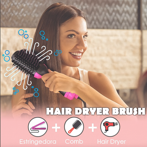 (Oferta 2x1) Lizzu®  Cepillo 3 en 1 original Alisa, encrespa y seca el cabello!!! Pago contra entrega y envió gratis en Guatemala!!!