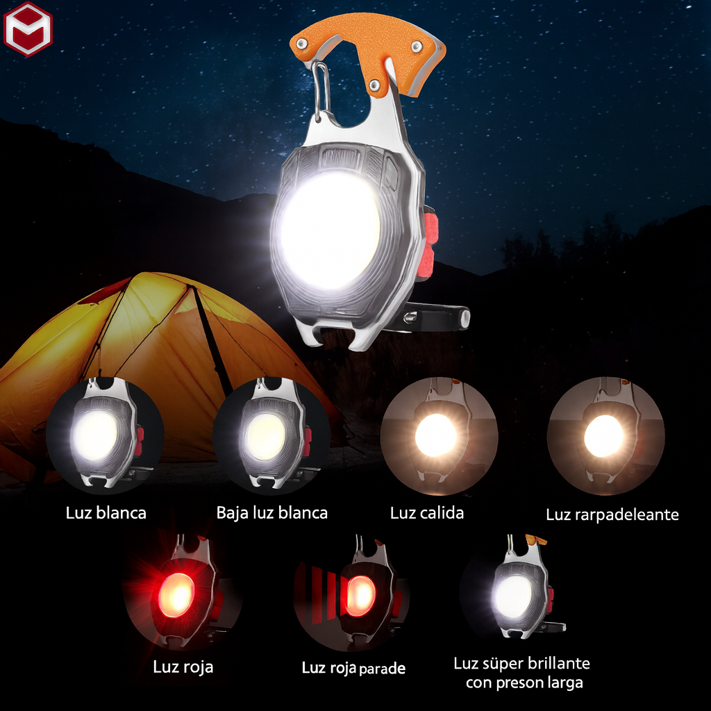 🔥 Mini Linterna 9 en 1 Recargable Llavero Multiherramienta 🔥... Pago contra entrega y envió gratis en Guatemala....