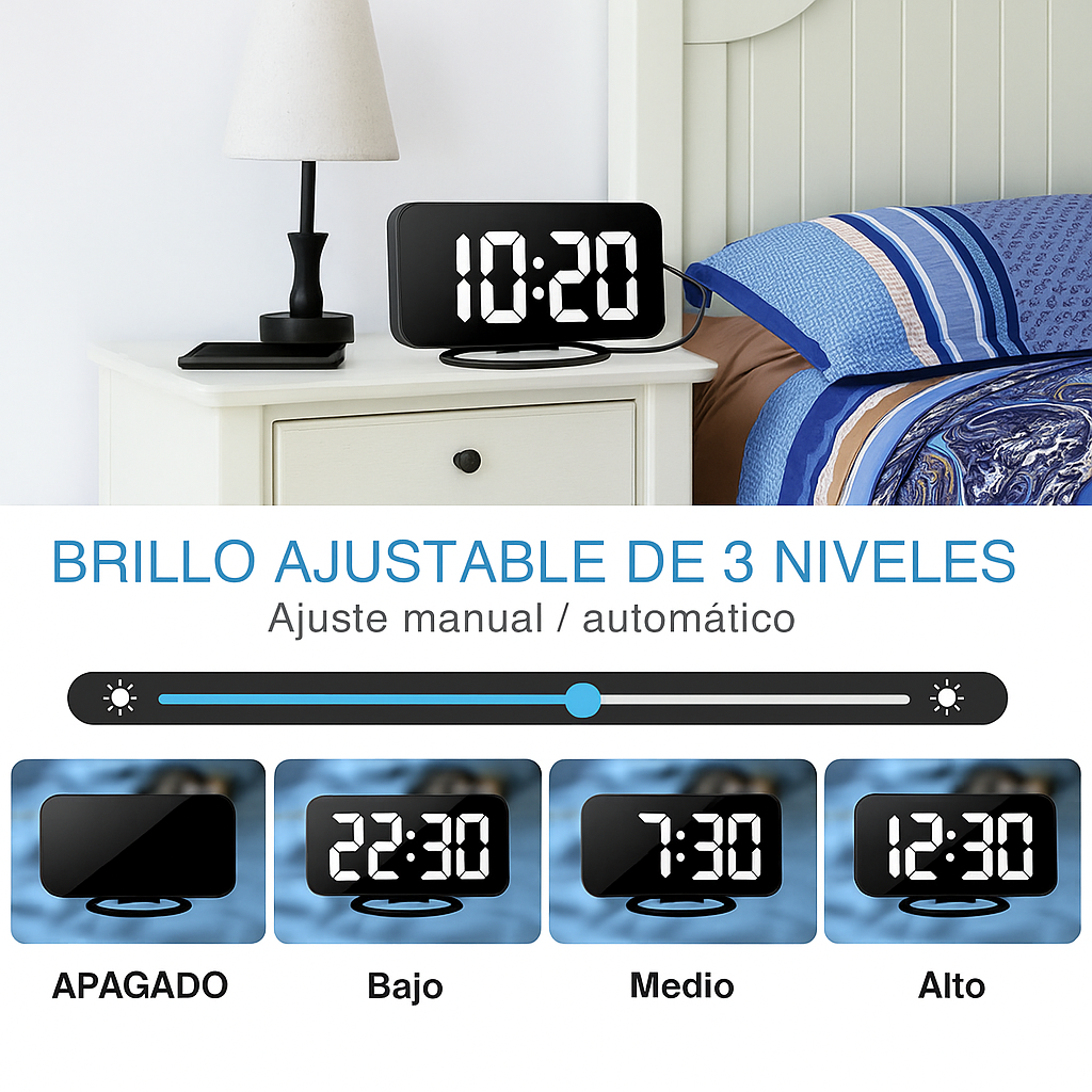 TIME® RELOJ LED CON PROYECTOR ORIGINAL E IMPORTADO... PAGO CPNTRA ENTREGA Y ENVIÓ GRATIS EN GUATEMALA!!!!