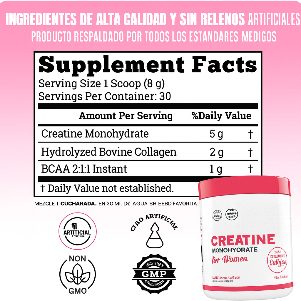 Creatina Natural monohidratada ORIGINAL IMPORTADA... Pago contra entrega y envió totalmente gratis en Guatemala