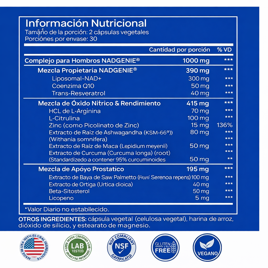 🔋 SELERB NAD+ – Energía Celular para Hombres!!!! Pago contra entrega y envió gratis en Guatemala...