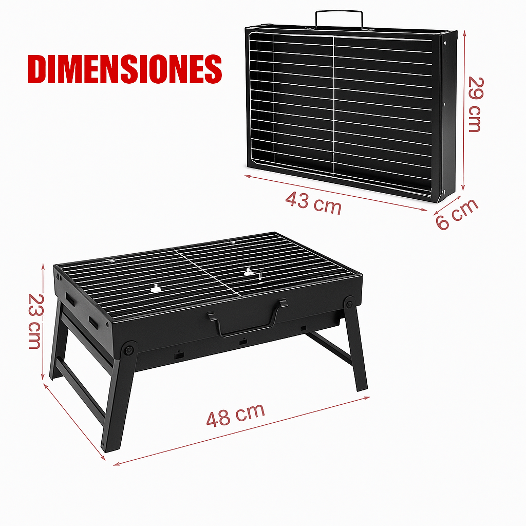 BQQ® PARRILLA PORTATIL PROFESIONAL (ULTIMA VERSION) ORIGINAL... PAGO CONTRA ENTREGA Y ENVIÓ GRATIS EN GUATEMALA +....