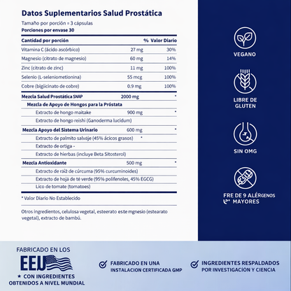 🧔♂️ Snap Supplements – Prostate Health.... Pago contra entrega y envió gratis en Guatemala.....