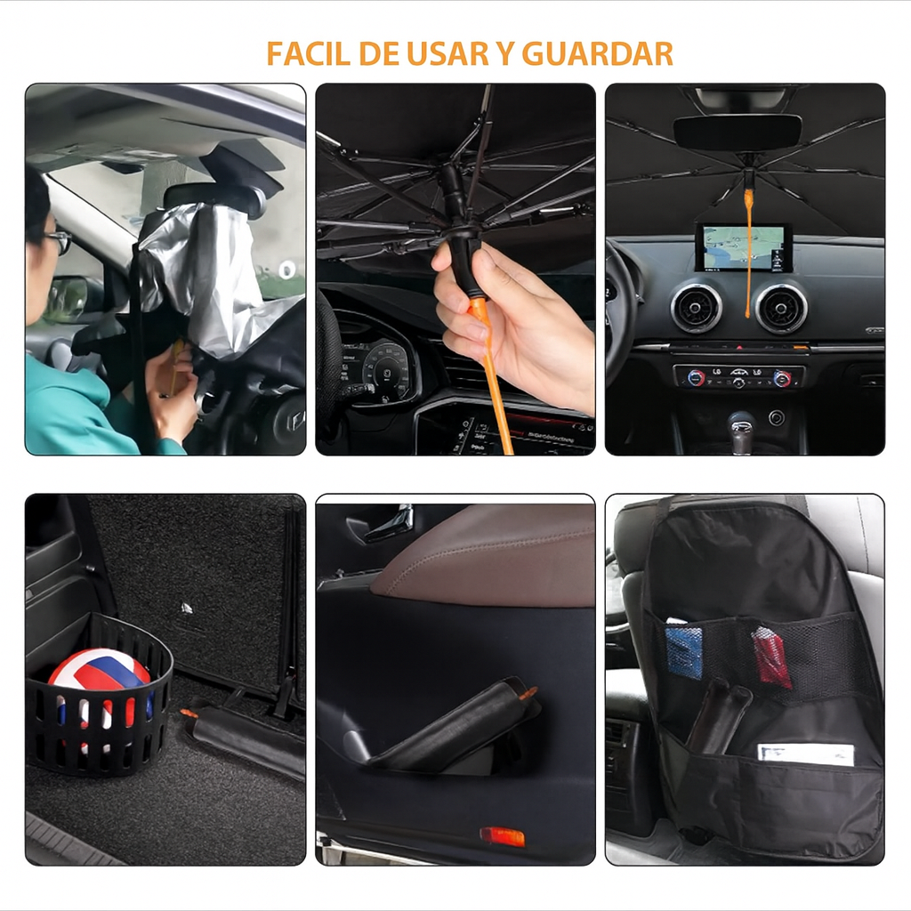 SOMBRILLA FIBRA PARA CARRO ORIGINAL IMPORTADA EEUU | PAGO CONTRA ENTREGA Y ENVIÓ GRATIS EN GUATEMALA....