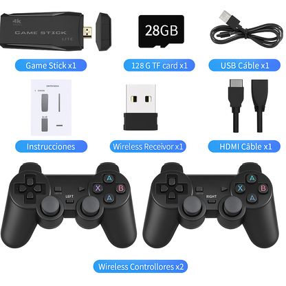 Sticky®  Consola de Juegos Original +10.000 Juegos Retro | De regalo 2 Controles Inalámbricos GRATIS | Pago contra entrega y envió gratis en Guatemala!!!