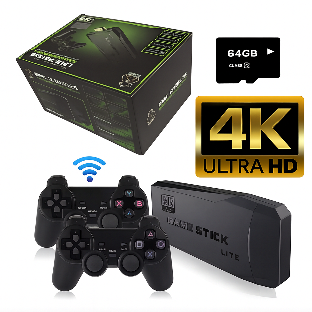 Sticky®  Consola de Juegos Original +10.000 Juegos Retro | De regalo 2 Controles Inalámbricos GRATIS | Pago contra entrega y envió gratis en Guatemala!!!