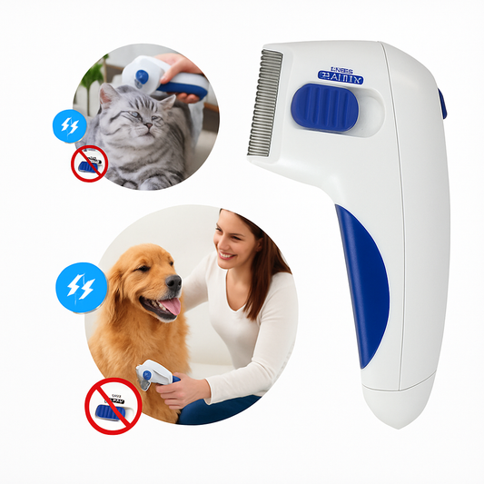 🐶✨ Cepillo Antipulgas Eléctrico – Peine Mata Pulgas para Perros y Gatos!!!! Pago contra entrega y envió gratis en Guatemala....