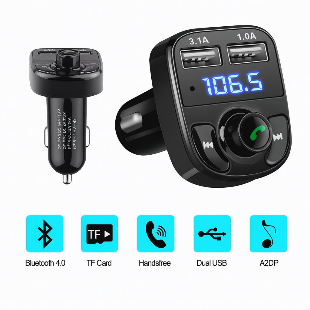 BLUETOOTH PARA CARRO, ESCUCHA MUSICA SIN NECESIDAD DE COSTOSAS PANTALLAS | PAGO CONTRA ENTREGA Y ENVIÓ TOTALMENTE GRATIS EN GUATEMALA!