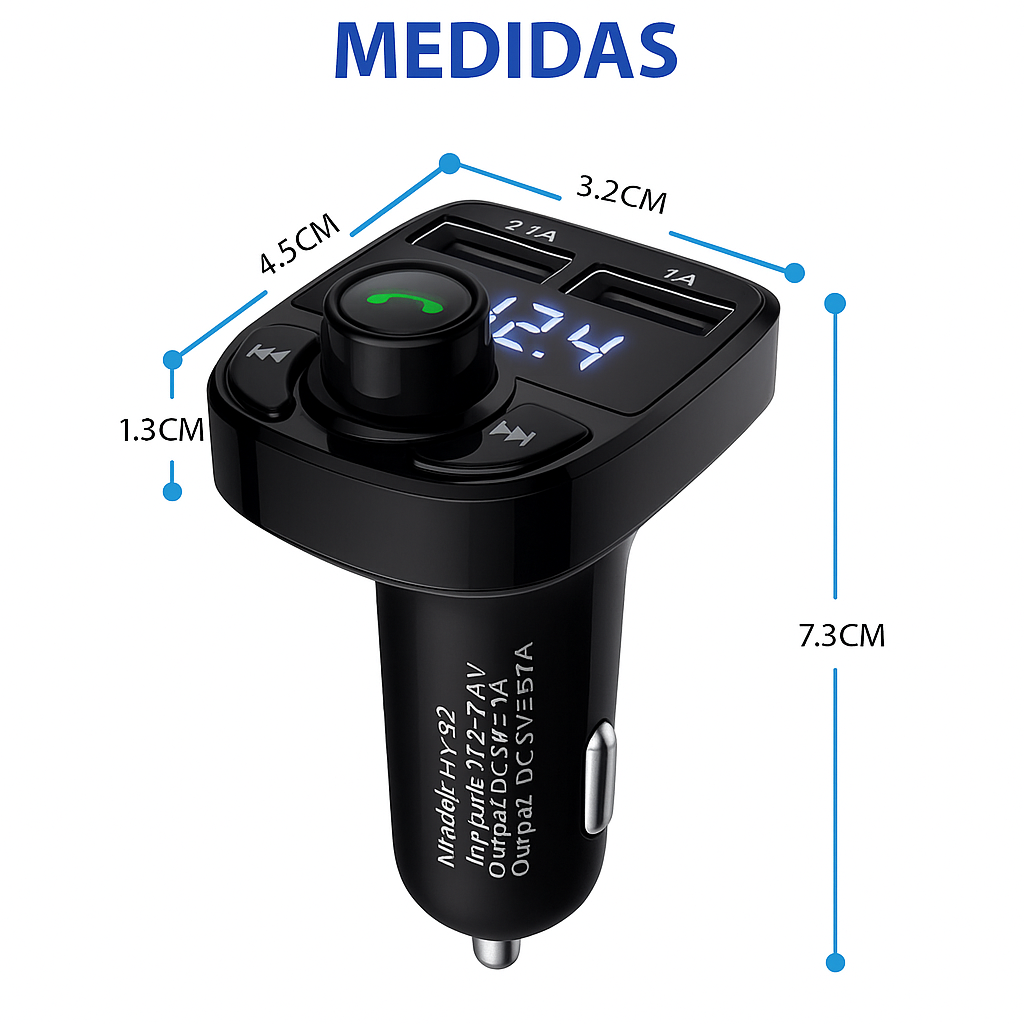 BLUETOOTH PARA CARRO, ESCUCHA MUSICA SIN NECESIDAD DE COSTOSAS PANTALLAS | PAGO CONTRA ENTREGA Y ENVIÓ TOTALMENTE GRATIS EN GUATEMALA!