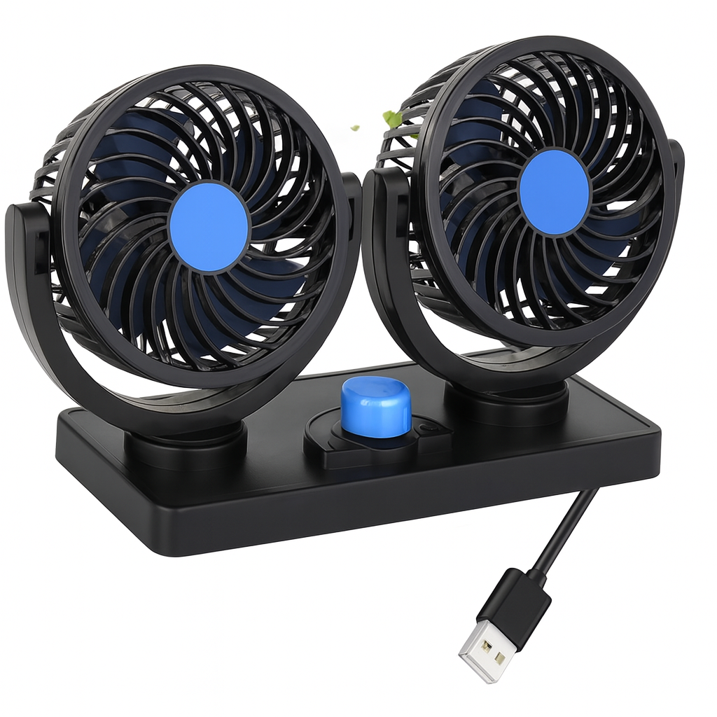 VENTILADOR ULTRA POTENTE (AIRE FRIO) DOBLE PARA CARRO!!! PAGO CONTRA ENTREGA Y ENVIÓ TOTALMENTE GRATIS EN GUATEMALA!!!!