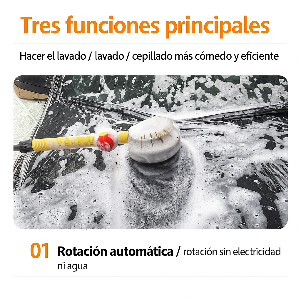 CEPILLO GIRATORIO PARA LAVADO DE VEHICULO RAPIDO Y FACIL!!! PAGO CONTRA ENTREGA Y ENVIÓ GRATIS EN GUATEMALA!!!!