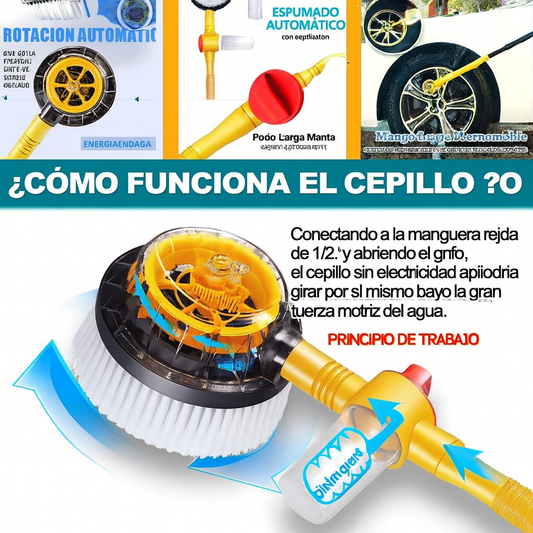 CEPILLO GIRATORIO PARA LAVADO DE VEHICULO RAPIDO Y FACIL!!! PAGO CONTRA ENTREGA Y ENVIÓ GRATIS EN GUATEMALA!!!!