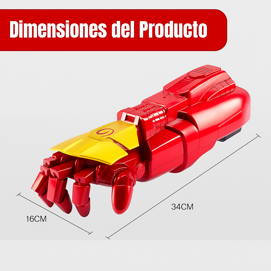 🦾 Pistola Juguete Iron Man – Guantelete Lanzador de Bolas de Hidrogel... Pago contra entrega y envió gratis en Panamá...