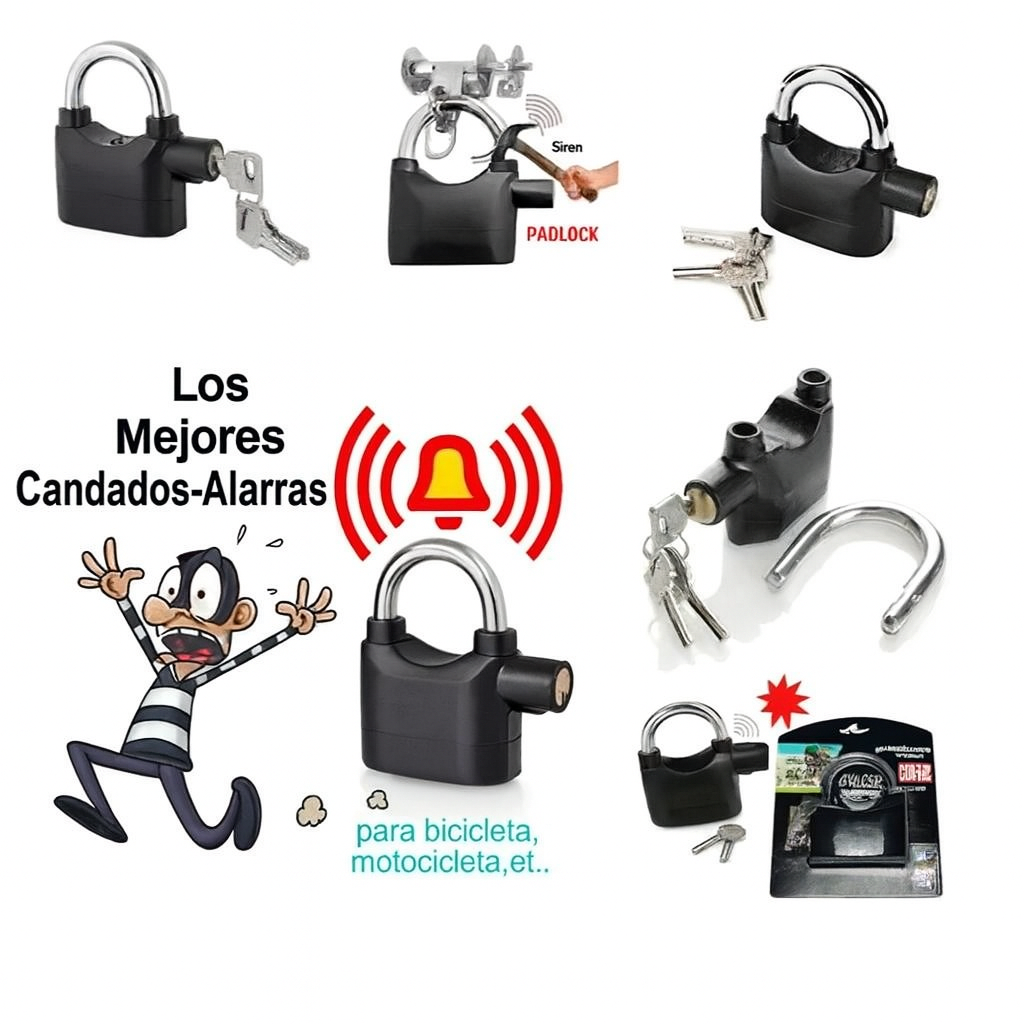Oferta 2x 1 Candado De Seguridad Inalámbrico con alarma....Pago contra entrega y envió gratis en GUATEMALA....