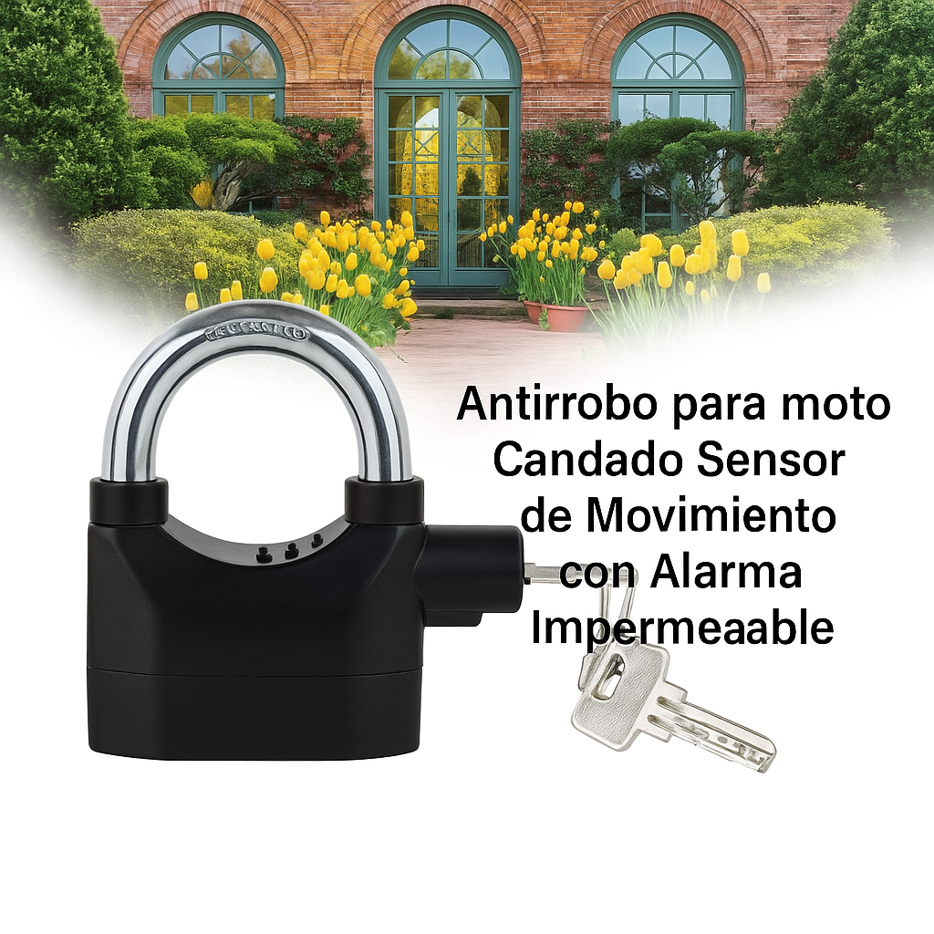 Oferta 2x 1 Candado De Seguridad Inalámbrico con alarma....Pago contra entrega y envió gratis en GUATEMALA....