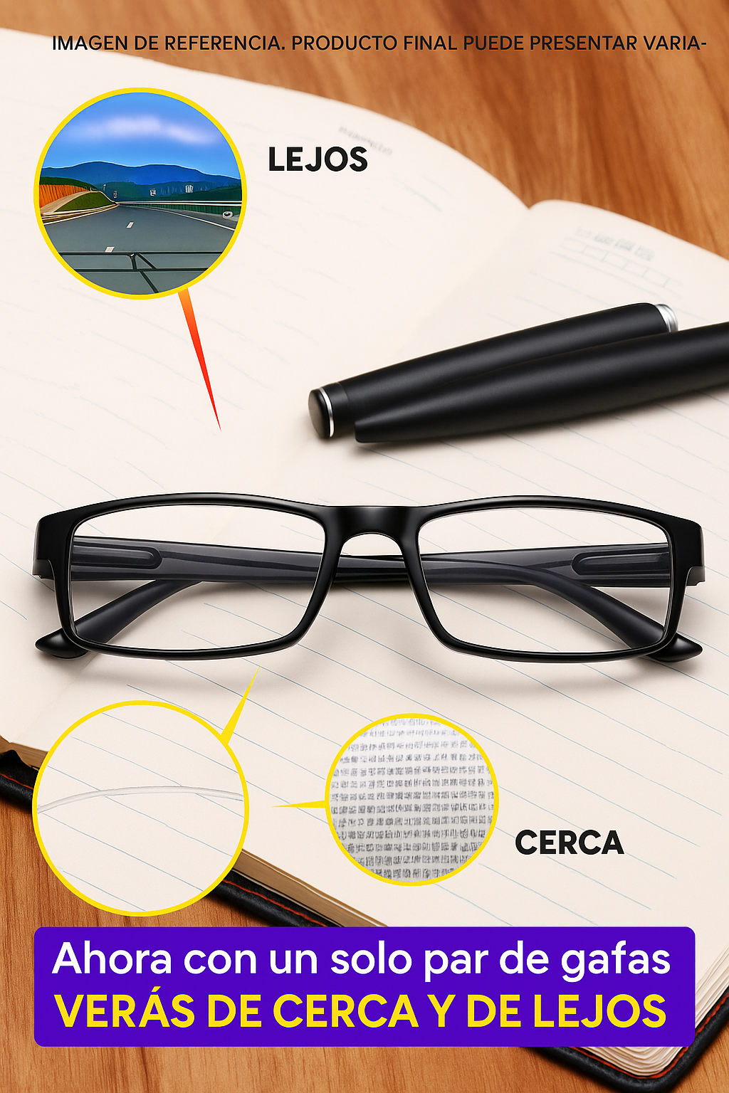 Lentes Bifocales con Filtro Protección UV400 Enfoque Automático (PROMOCION 2X1) + Contraentrega y Envío gratis