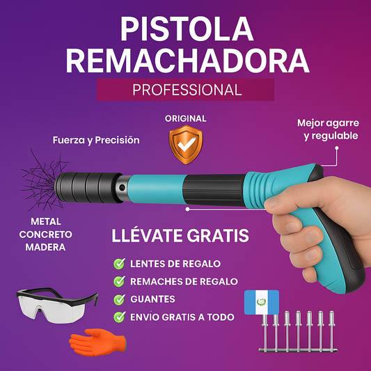 REMACHADORA DE CLAVOS ORIGINAL + 6 ACCESORIOS DE REGALO | PAGO CONTRA ENTREGA Y ENVIO GRATIS EN GUATEMALA....