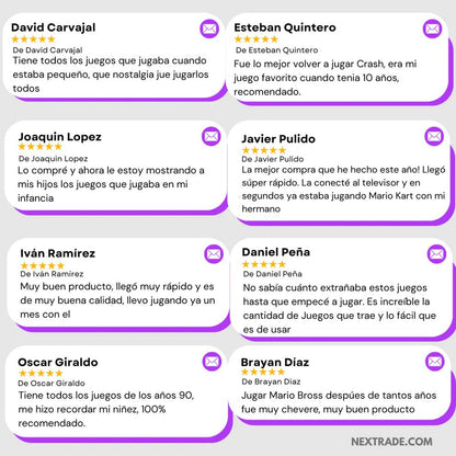 Sticky®  Consola de Juegos Original +10.000 Juegos Retro | De regalo 2 Controles Inalámbricos GRATIS | Pago contra entrega y envió gratis en Guatemala!!!